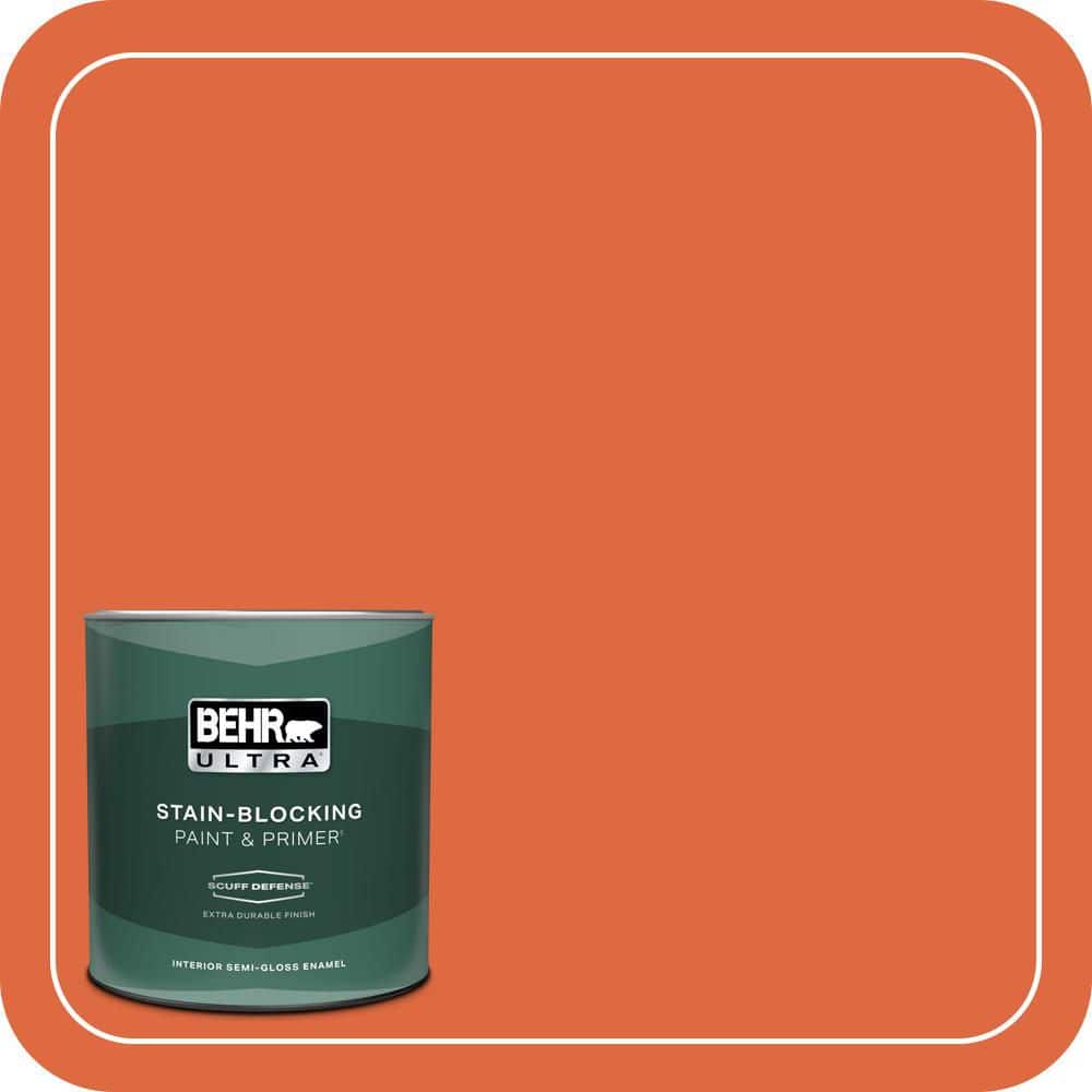 1 qt. #P200-7 Bonfire Night Extra Durable Semi-Gloss Enamel Interior Paint & Primer price history on PriceWatchPro