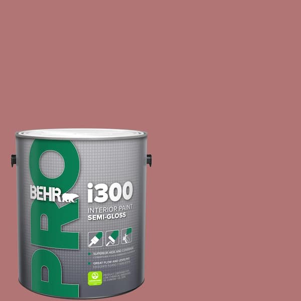 BEHR PRO 1 gal. #S140-5 Red Gerbera Semi-Gloss Interior Paint