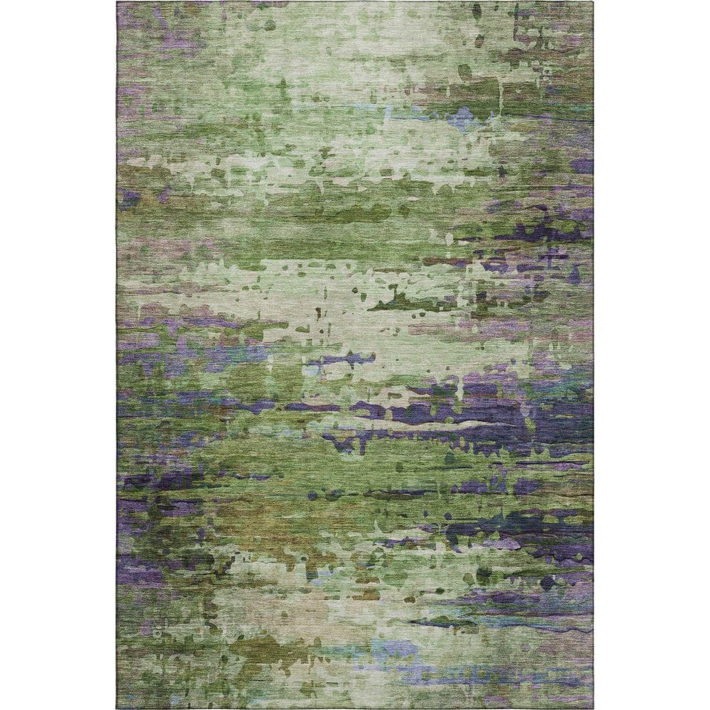 Mayfield Premium Machine Washable Abstract AMF2035 Green 9 ft. x 12 ft. Area Rug price history on PriceWatchPro