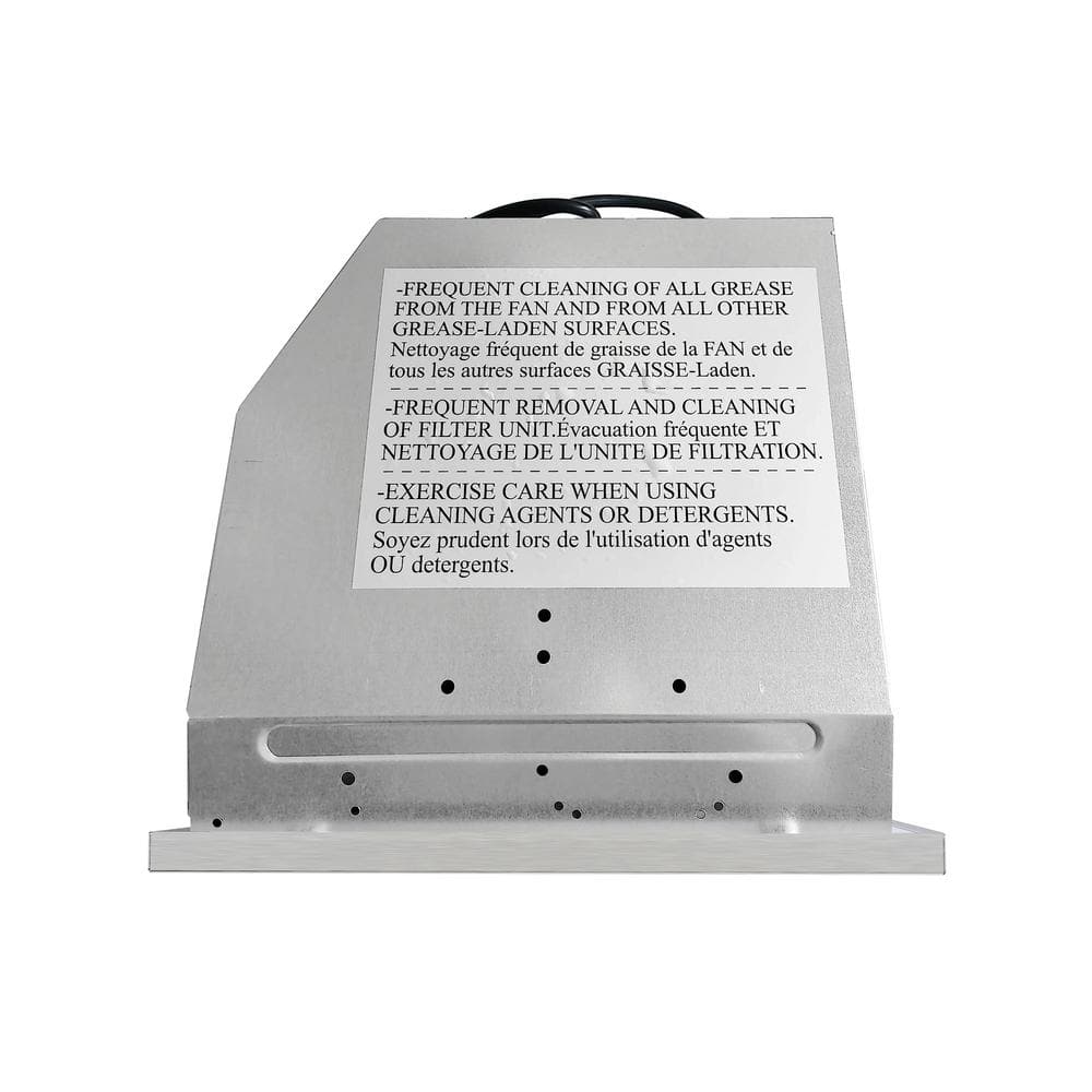Cosmo 30-Inch Stainless Steel Insert Range Hood with LED Lights