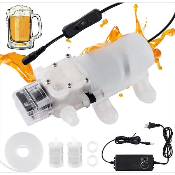 110 V Household Electric Wine Transfer Pump, Low Noise Self-Priming Beer Pump for Pumping Wine