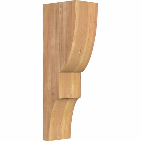 Ekena Millwork 5-1/2 in. x 8 in. x 24 in. Western Red Cedar Ridgewood Smooth Corbel