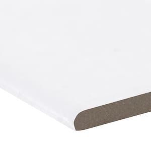 MSI Aria Bianco Bullnose 3 in. x 18 in. Polished Porcelain Wall Tile ...