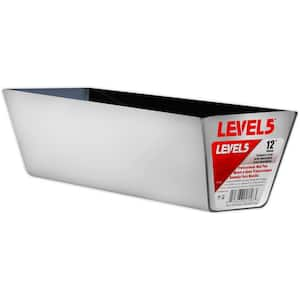 12 in. Stainless Steel Mud Pan with Curved Bottom