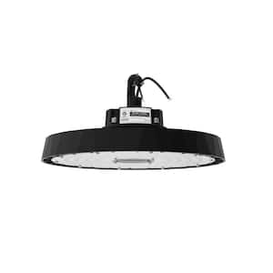 11.8 in. 5000K Daylight 32,000 Lumens 200-Watt Integrated LED Dimmable Wet Rated Black High Bay Light 100-277 Volt