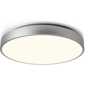 16 in. LED Flush Mount Ceiling Light - Silver