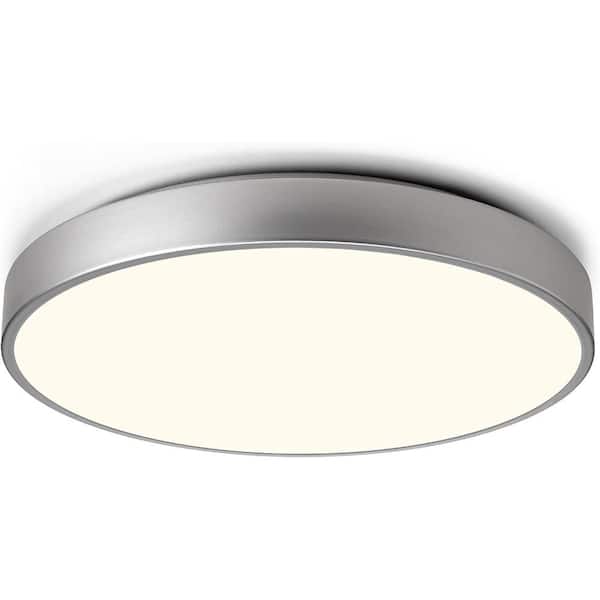 Unbranded 16 in. LED Flush Mount Ceiling Light - Silver