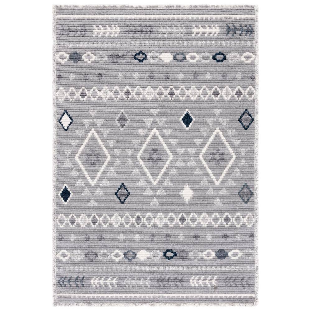 Marrakesh Gray and Light Gray Rectangular Wool Area Rug