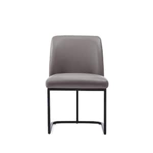 Serena Grey Faux Leather Dining Chair