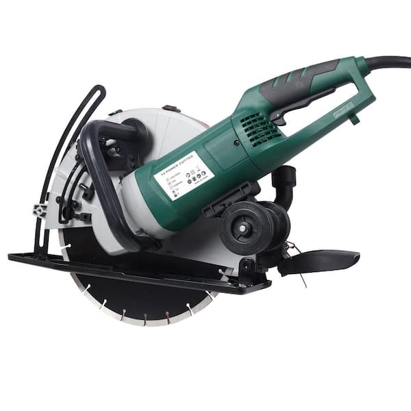 Tatayosi 14 in. 2600-Watt Portable Wet/Dry Electric Corded Circular Concrete Saw Power Angle Cutter