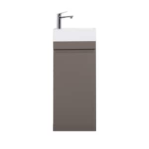 8.5 in. W x 15.4 in. D x 32.3 in. H Bath Vanity Cabinet without Top in Gray-2