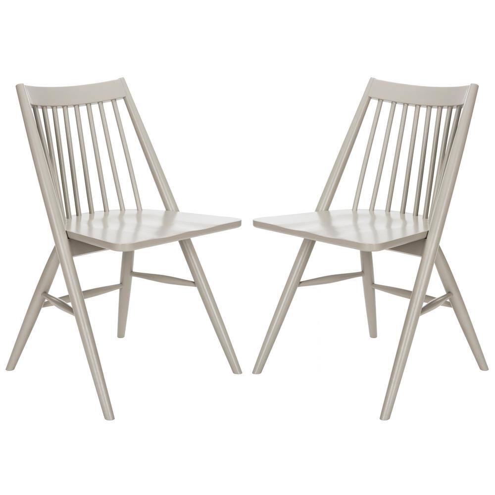 Wren 34" High Gray Wood Spindle Side Chair