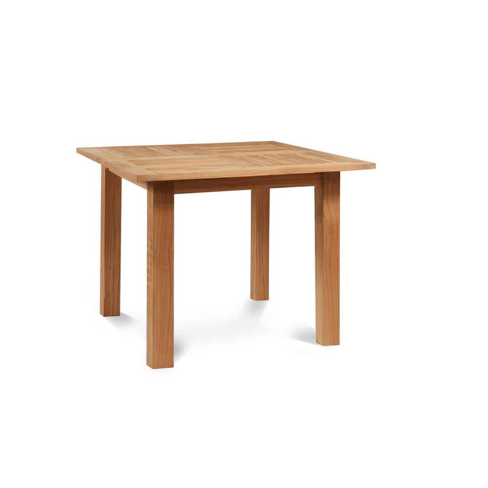 square oak extending dining table