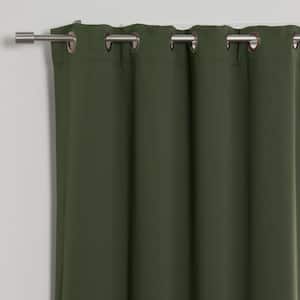 Moss Grommet Blackout Curtain - 52 in. W x 84 in. L (Set of 2)