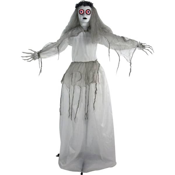 Haunted Hill Farm 64 in. Touch Activated Animatronic Bride