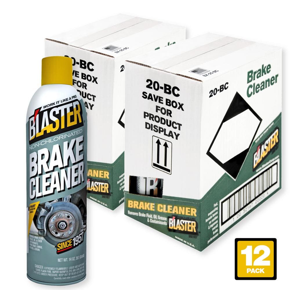 SQ Brake Cleaner Non Chlorinated, 12 Pack, 14.5 OZ per Can