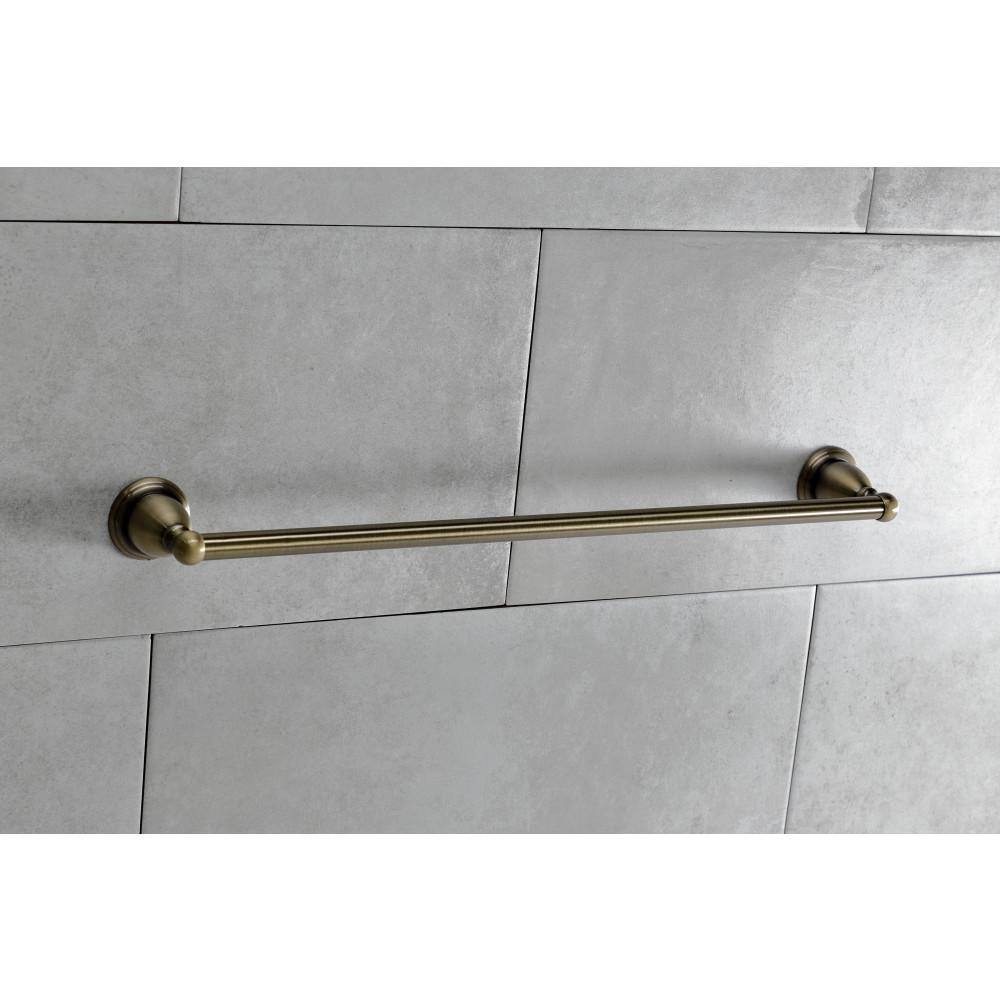 Vintage Brass 24-Inch Wall Mounted Towel Bar