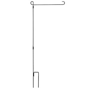 3.1 ft. Weatherproof Wrought Iron Garden Flag Stand Flagpole - Upgraded Version Reinforced Garden Flag Holder