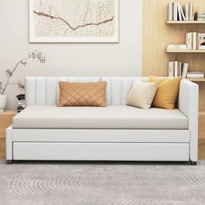 55 in. Space Saving Convertible 3 Fold Futon Sofa Couch Velvet Fabric Loveseat Pull Out Sleeper