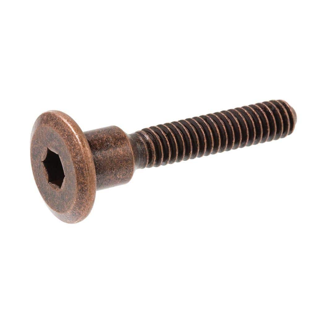 1/4 in.-20 x 23 mm Coarse Antique-Brass Steel Hex-Drive Connecting Bolts (4-Pack) price history on PriceWatchPro