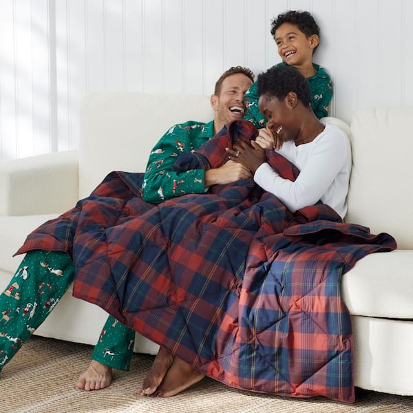 Company Essentials Loftaire Throw Red Cotton Blanket