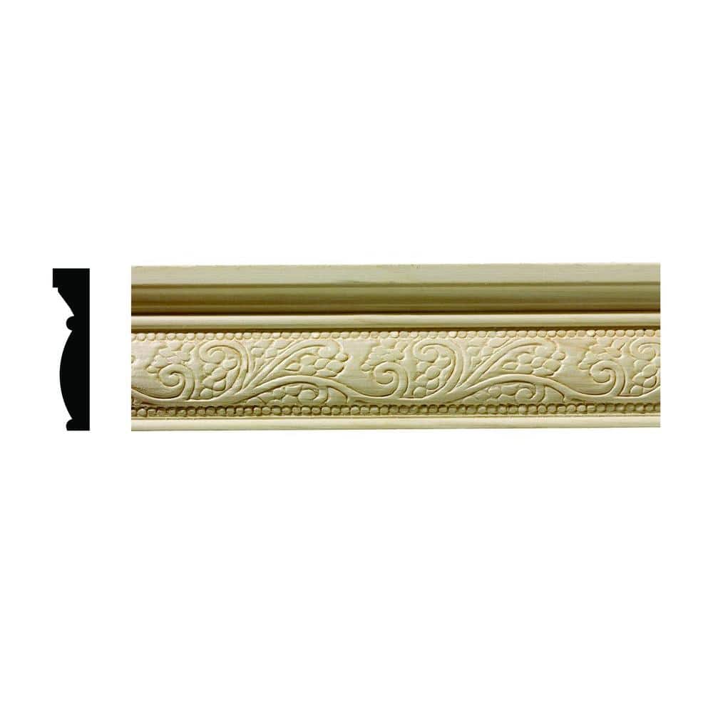 1609 1/2 in. x 2-1/4 in. x 6 in. Hardwood White Unfinished Whimsey Large Chair Rail Moulding Sample price history on PriceWatchPro