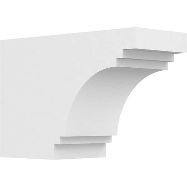 Ekena Millwork 5 in. x 8 in. x 12 in. Pescadero PVC Rafter Tail Brace