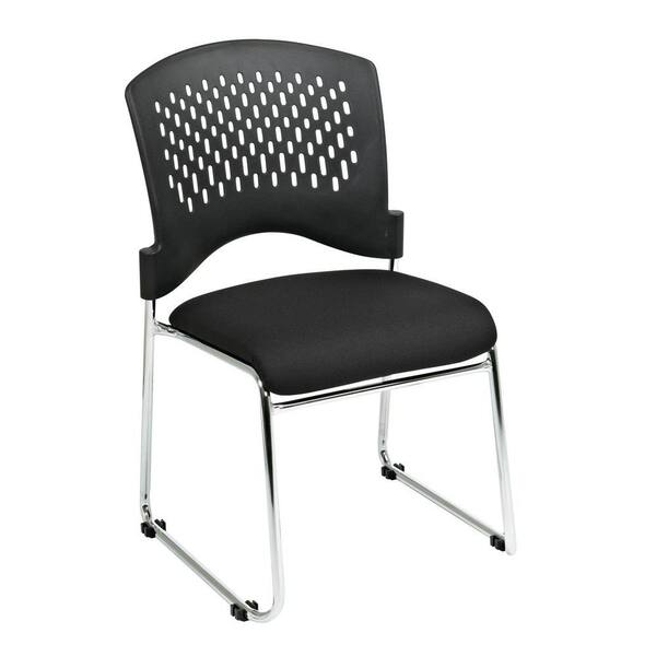 Office Star Products Black Gliding Visitor Office Chair (Set of 4)