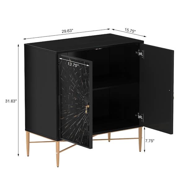 Clihome 15.75-in W x 31.63-in H Mdf Brown Freestanding Utility Storage Cabinet