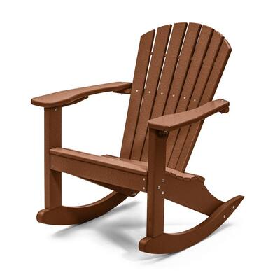 Classic Cedar Rocking Wood Adirondack Chair