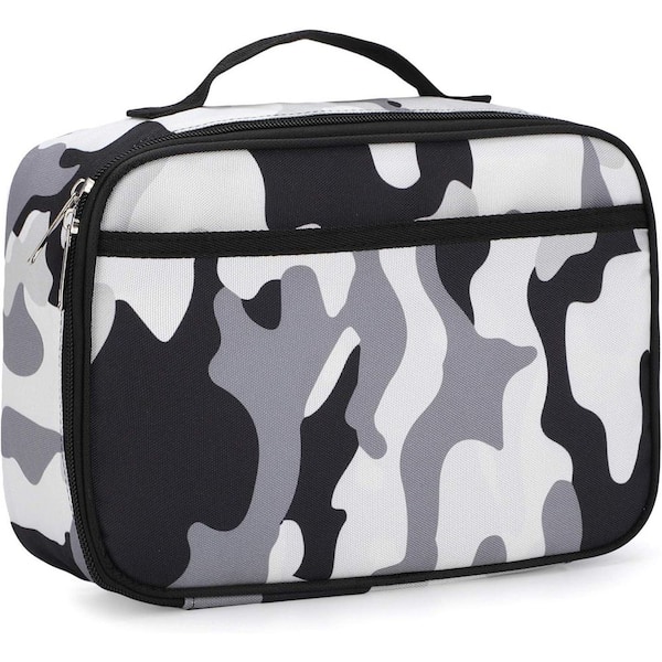11 qt. Durable Insulated Lunch Box with Padded Liner Spacious Thermal Cooler Bag for Men Women 2 Pockets Strap