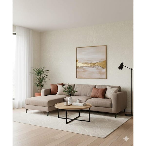 Designer Colors Beige Worn Texture Shimmer Finish Non-woven Non-pasted Wallpaper Roll