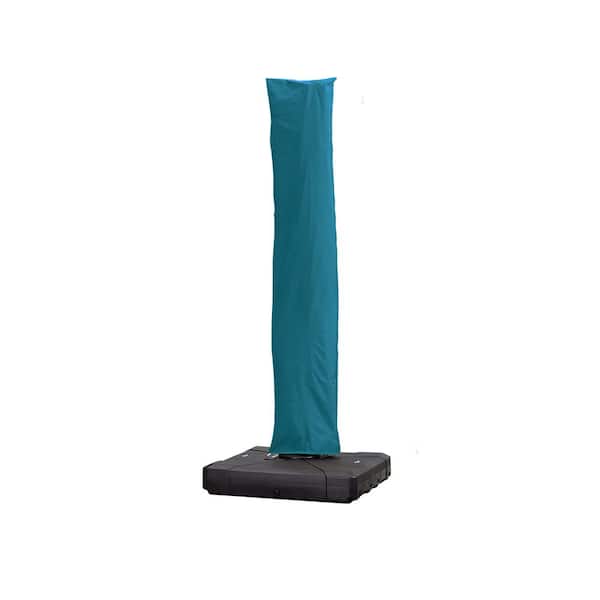 PURPLE LEAF 10 - 11 ft. Patio Umbrella Cover - Turquoise Blue (Small Size)