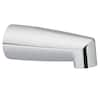 MOEN Non-Diverter Tub Spout with Slip Fit Connection in Chrome 3829 ...