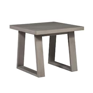 Gatsby 24 in. W x 24 in. D x 20 in. H Modern Style Grey Wood End Table