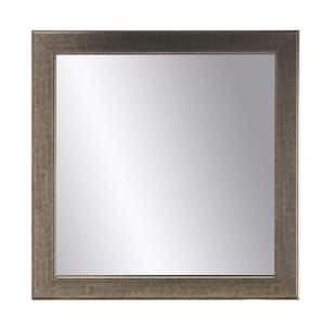 Medium Square Silver/Gold Modern Mirror (32 in. H x 32 in. W)