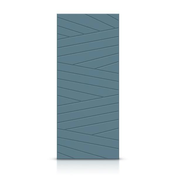 CALHOME 36 in. x 96 in. Hollow Core Dignity Blue Painted Composite MDF Interior Door Slab