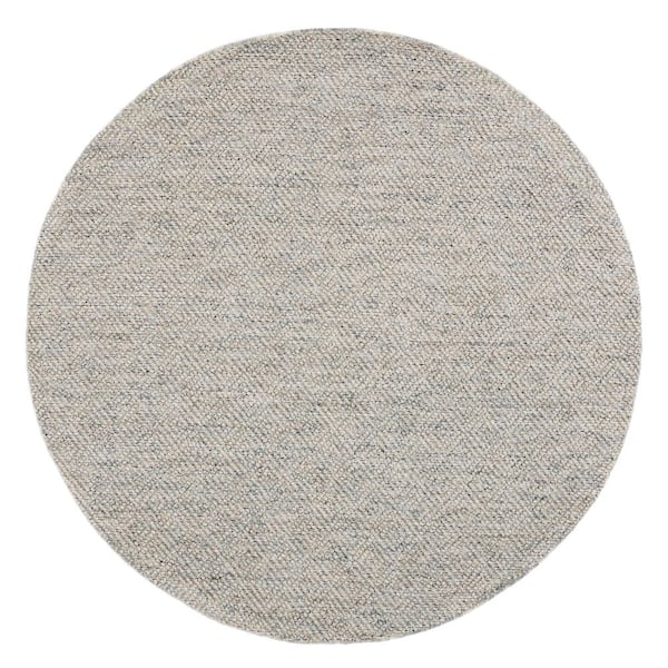 Natura 8 ft. x 8 ft. Camel/Gray Geometric Round Rug