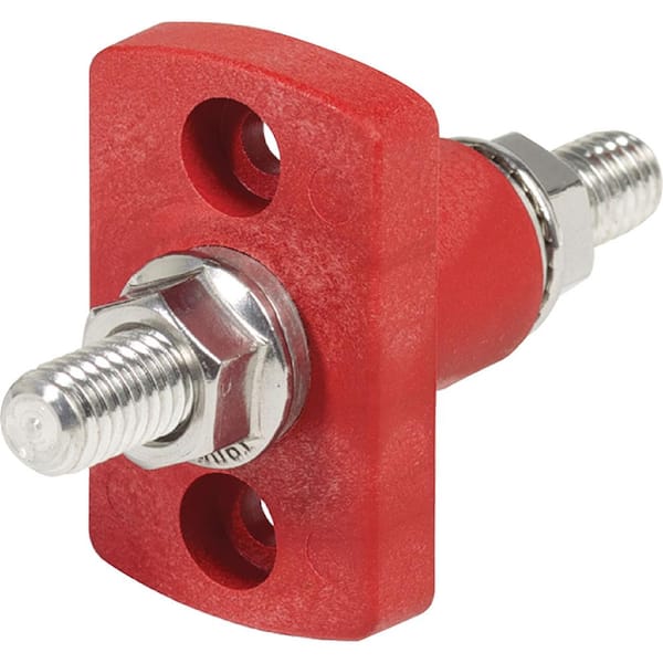 Terminal Feed Thru 3/8 Sm Red