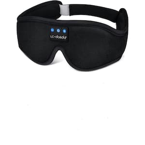 Sleep Mask Bluetooth Wireless Eye Mask with Ultra-Thin Stereo Speakers Perfect in Black