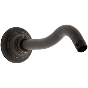 Artifacts 10.6875 in. Shower Arm and Flange in Oil-Rubbed Bronze