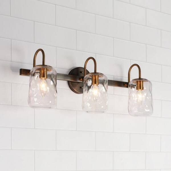 Have a question about LNC Modern Black and Brass Vanity Light 3-Light ...