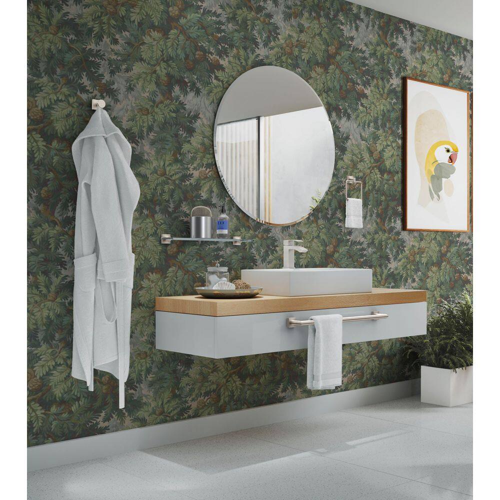 Satin Nickel 30-Inch Wall Mounted Towel Bar