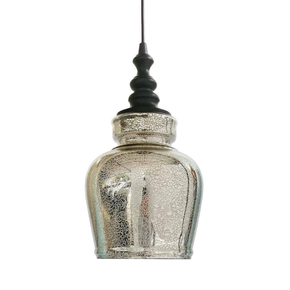 Brushed Bronze Instant Pendant Recessed Can Conversion Kit with Glass Mercury Shade price history on PriceWatchPro