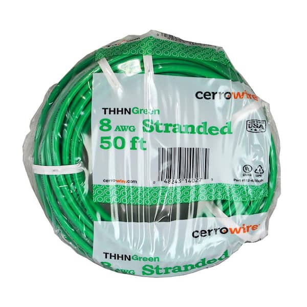 Cerrowire 50 ft. 8-Gauge Solid SD Bare Copper Grounding Wire 050-2000B -  The Home Depot