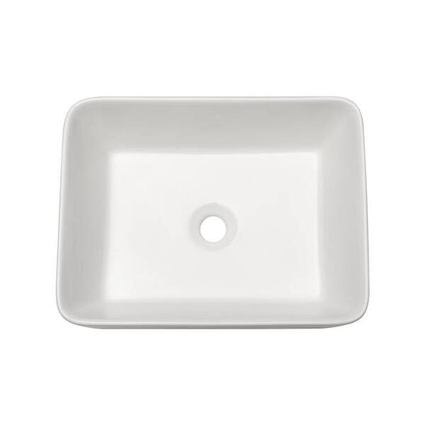 Buy Bathroom Vessel Sink HLBLFY 20 Inch Above Counter Rectangular White