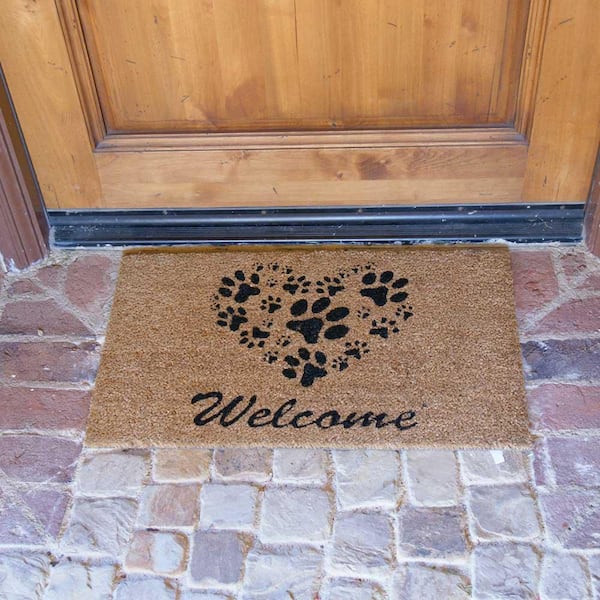 Vinyl Area Rug Blue Graphic Leaves Design Printed on PVC Floor Mat / Vinyl  Floor Mat / Doormat/ Bathmat / PVC Rug. Art Mat. 