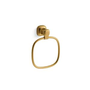 Numista Towel Ring in Vibrant Brushed Moderne Brass