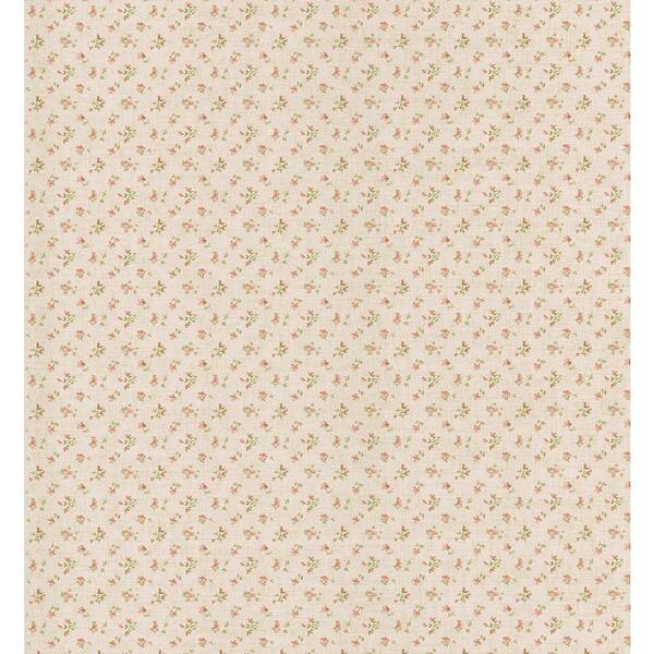 Brewster 56 sq. ft. Small Rose Linen Wallpaper