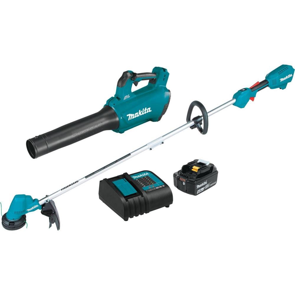 Makita LXT 18V 4.0 Ah Lithium-Ion (Leaf Blower/String Trimmer) Brushless Cordless Combo Kit (2-Piece) -  XT287SM1
